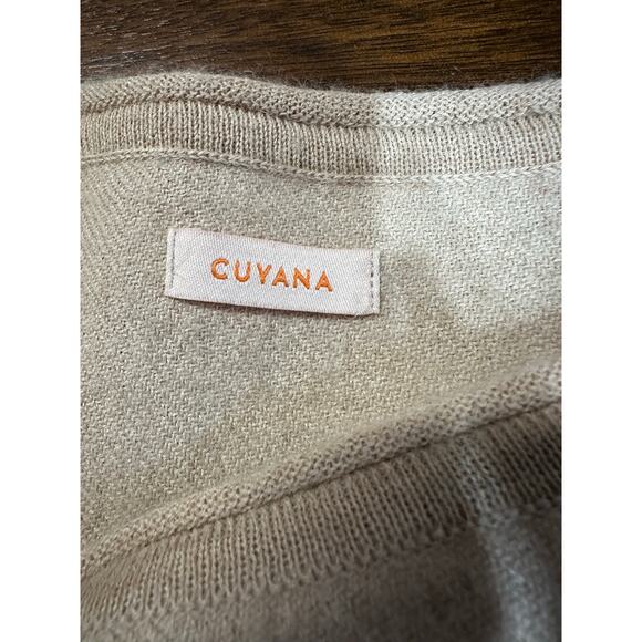 Baby Alpaca Sweater Top Women Petite Neutral Academia Twee Boxy Minimalist Light - Picture 3 of 7